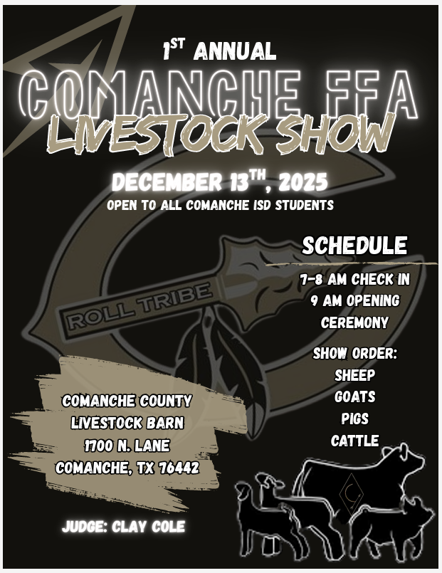 Dec 13 Comanche ISD FFA Project Show
